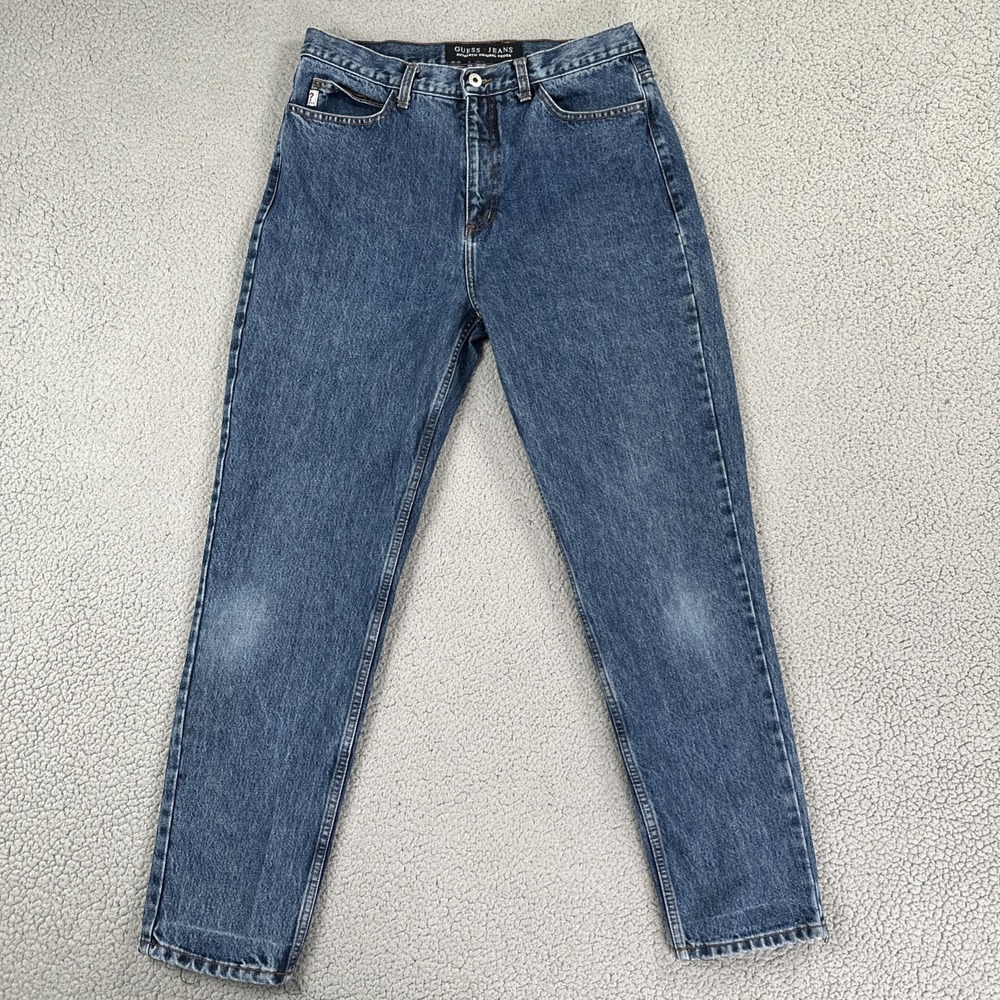 VTG Guess Jeans Men 34x30 Blue Loose Fit Tapered Medium Wash Denim